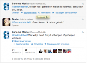 Tweet Sanoma